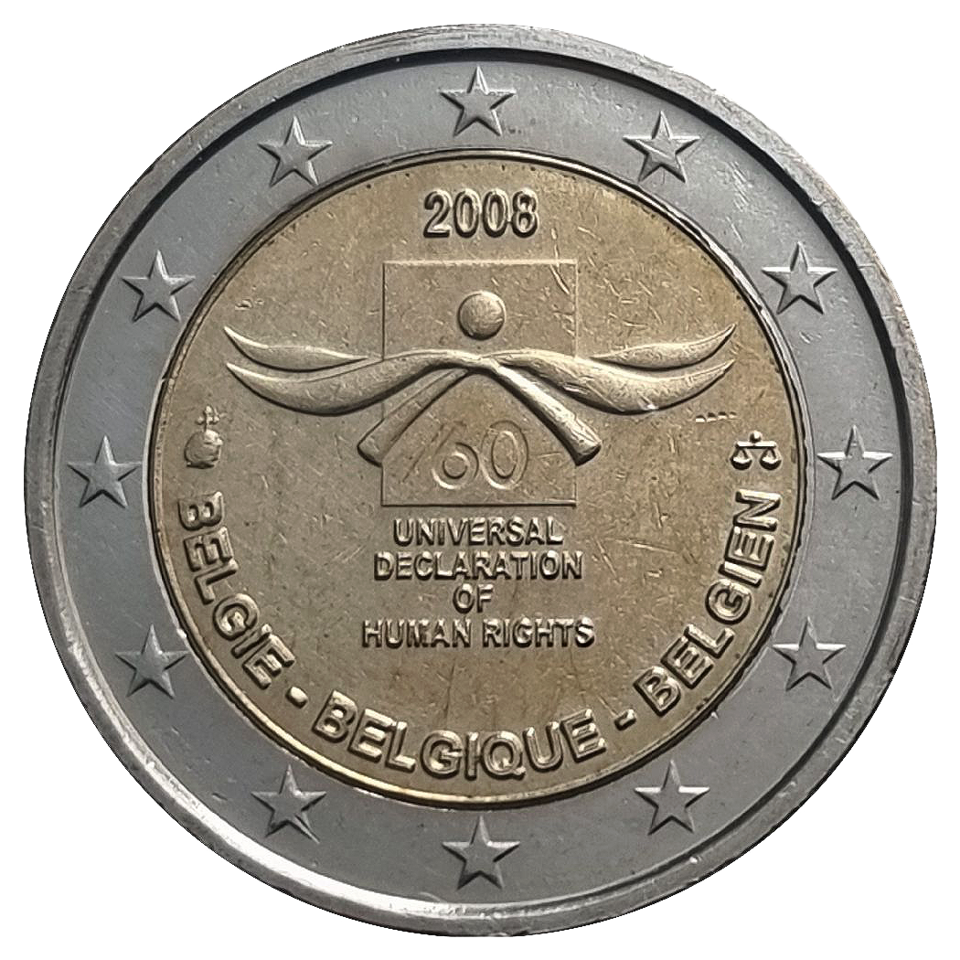 2 euros conmemorativa 60º Aniversario de la Declaración Universal de los Derechos Humanos